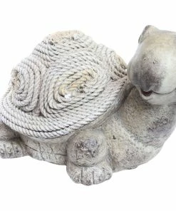 Alpine Turtle Rope Statue WAZ108 - Solar