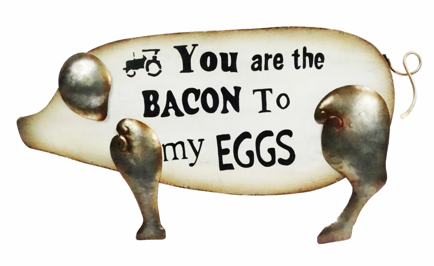 Alpine Metal Pig inch You are the Bacon to my Eggs inch Wall Art IPS308HH - Garden Accessories 3 Alpine Metal Pig inch You are the Bacon to my Eggs inch Wall Art IPS308HH - Garden Accessories
