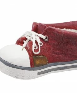 Alpine Red Sneaker Planter QFC156RD - Decorative Planters