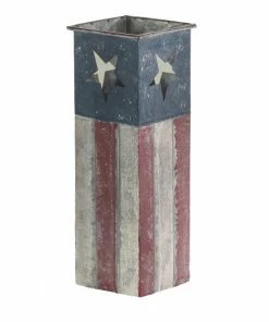 Alpine 12" Small Patriotic Flower Planter - YHL240HH-S - Garden Statues & Lawn Ornaments