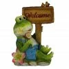 Alpine Laid Back Frog Statue with Welcome Sign - GDS166HH - Garden Accessories -Alpine Official Shop d284d86d65afa75bbde24724a1b16efb7cc77319 1317150270
