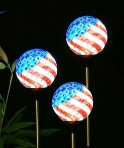Alpine Solar Mosaic American Flag Garden Stake with White LED - SLC528BB-9 - Garden Statues & Lawn Ornaments -Alpine Official Shop db1ca03fb74f5e02ca12c1e9a248582c01ef94c7 slc528bb 9 2