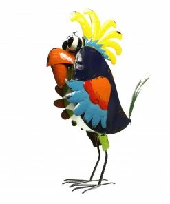 Alpine Colorful Bird with Yellow Hair MAZ484 - Garden Accessories