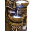 Alpine Triple Tiki Fountain with White LED Lights GIL838 - Water Features -Alpine Official Shop e34382c647f87ccade5979a3a87dad15c44b01bd GIL838 2