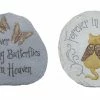 Alpine Assorted Paws to Remember Cat Memorial Stone Décor WQA1052ABB - Garden Accessories