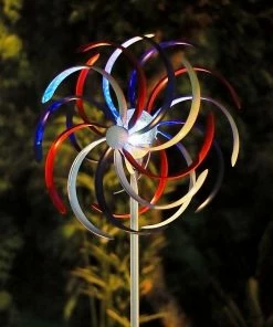 Alpine Solar Patriotic Windmill Stake - FYT176SLR - Garden Accessories -Alpine Official Shop e86dc0465629e3640ad7f015ea77bec06fbc623c 33930159 2