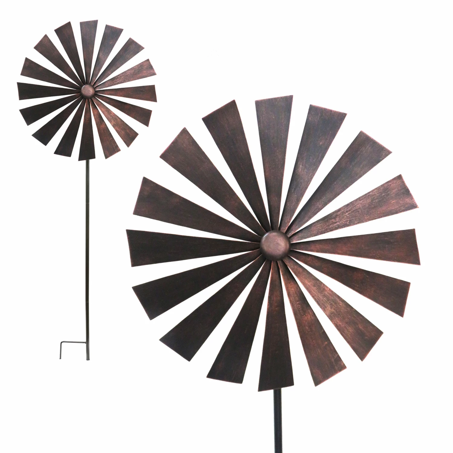 Alpine 72 inch Brown Old Fashion Windmill Garden Stake IFF106L-BR - Garden Accessories 3 Alpine 72 inch Brown Old Fashion Windmill Garden Stake IFF106L-BR - Garden Accessories
