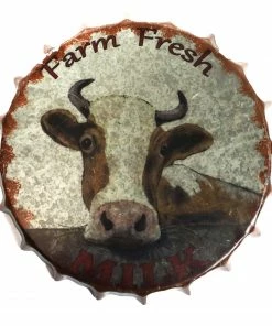 Alpine inch Farm Fresh Milk inch Cow Bottle Cap Wall Décor ORS582BB - Garden Accessories -Alpine Official Shop ef83f608a738c0dcb0cd5840cb72121933baf575 13173596 13173596 image ors582bb