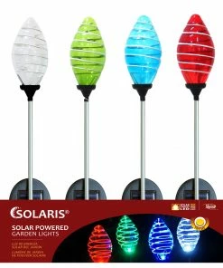 Alpine Assorted Solar Abstract Garden Stake QLP406ABB