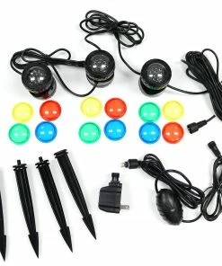 Alpine LED 3 Pack Light with Photocell and Transformer LED312T - Solar